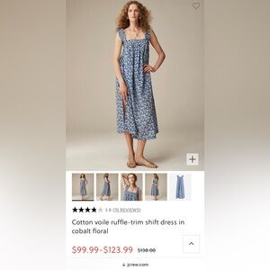 NWT J. Crew shift dress
